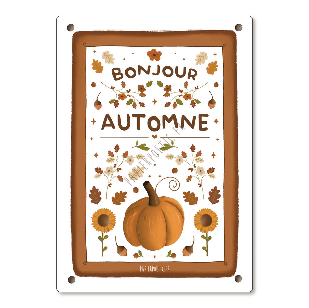 Carte automnale - Papier Poetic
