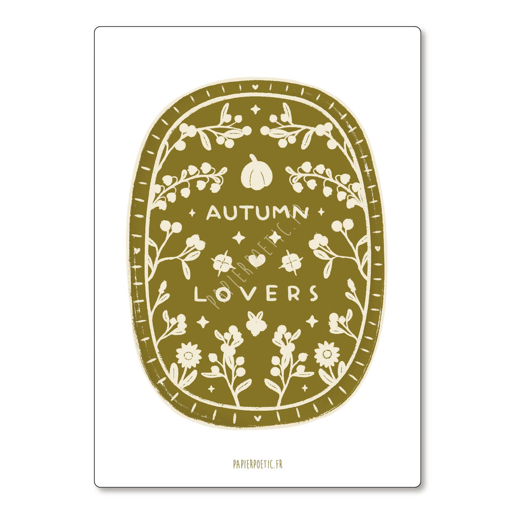 Carte automnale - Papier Poetic