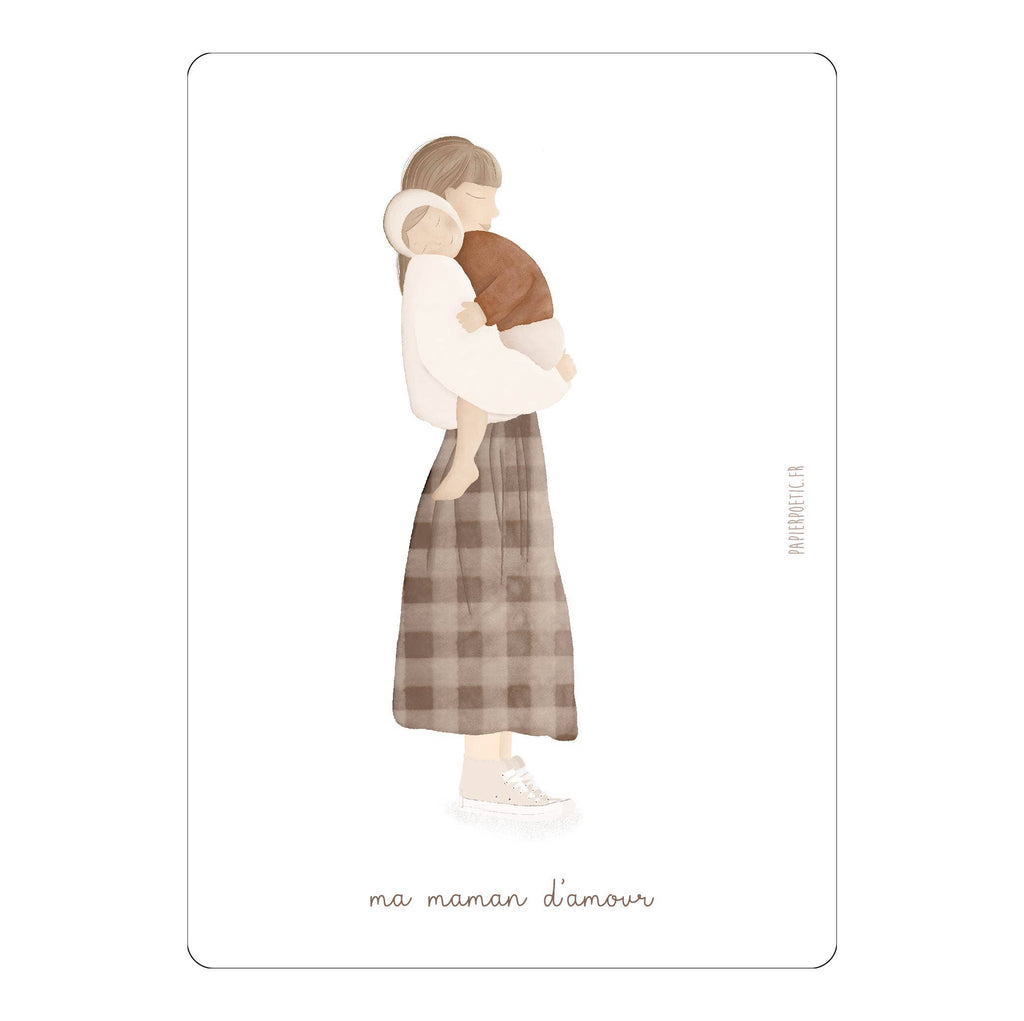 Carte Postale "Ma maman d'amour"