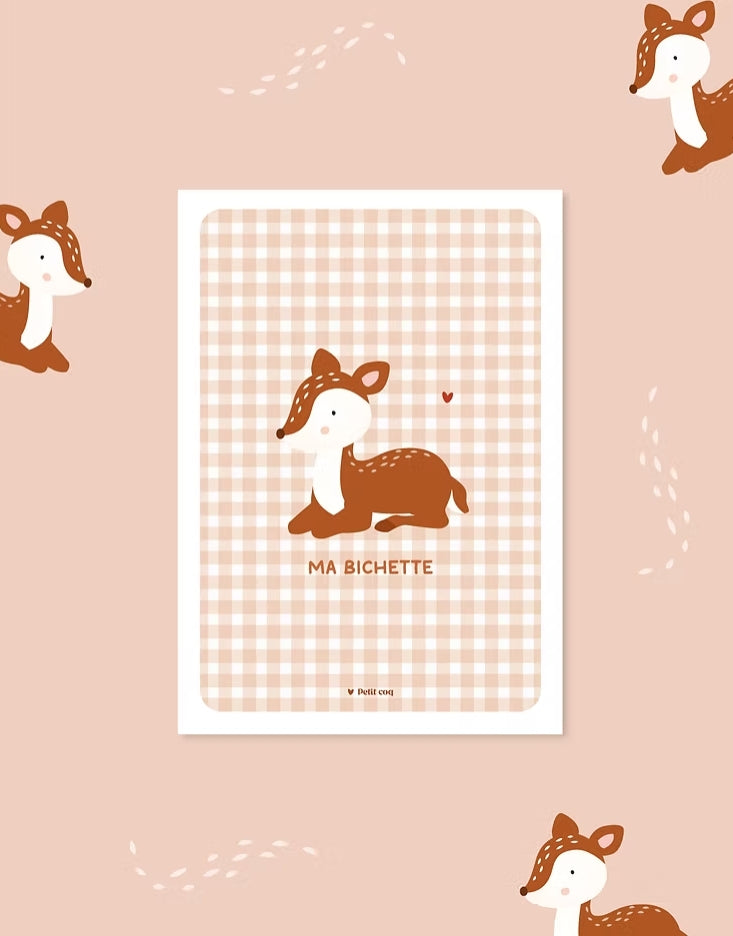 Affiche surnom personnalisé Petit Coq