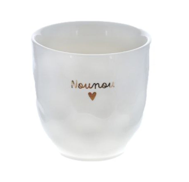 Tasse avec coeur doré - Le petit Souk