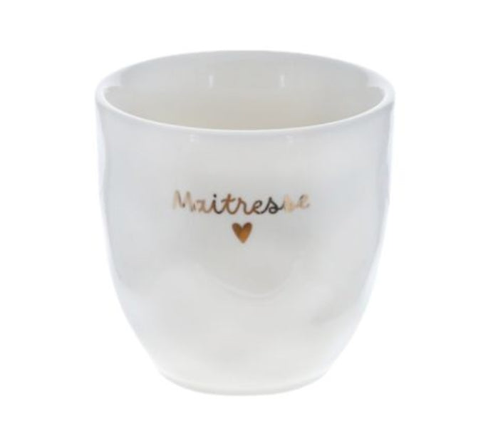 Tasse avec coeur doré - Le petit Souk