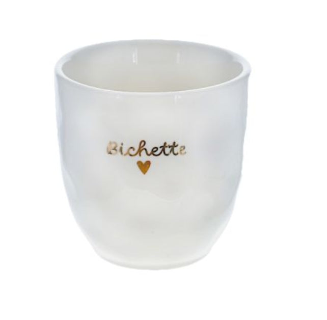 Tasse avec coeur doré - Le petit Souk