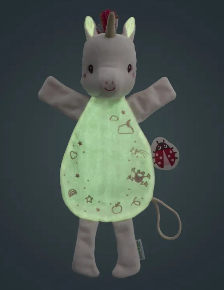 Doudou marionnette phosphorescent Lilliputiens