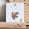 Pin's en bois Les petites hirondelles